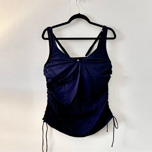Lands' End Navy Blue Bikini Top